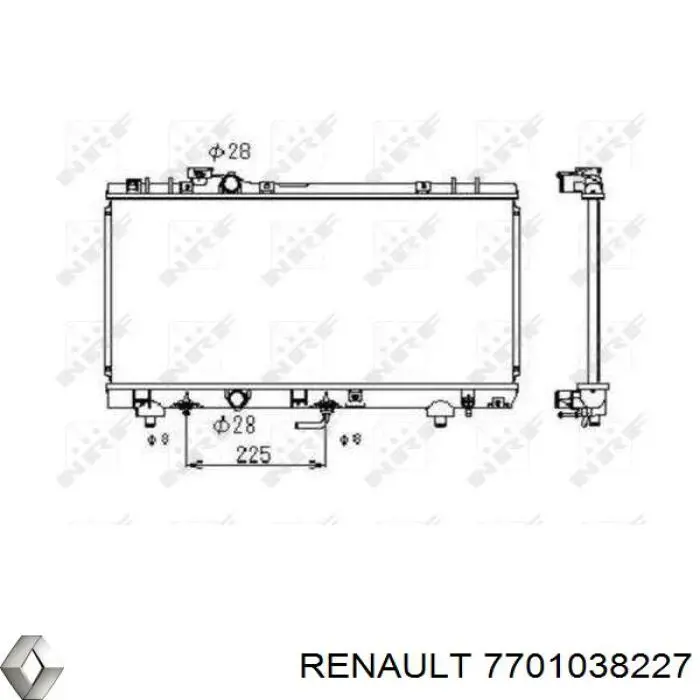 7701038227 Renault (RVI) Конденсатор