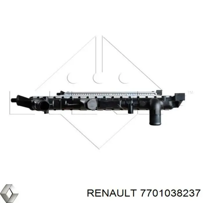 Купити 7701038237 Renault (RVI) Радіатор двигуна