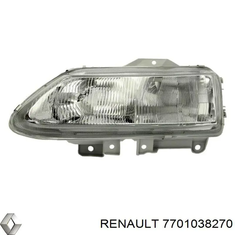 Фара правая Renault (RVI) 7701038270 ціна, від 49.75 USD