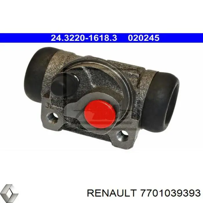 Циліндр гальмівний колісний/робітник, задній 7701039393 Renault (RVI)