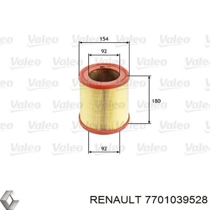 7701039528 Renault (RVI) фільтр повітряний