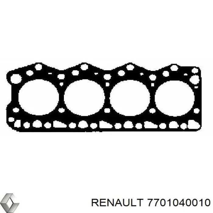 7701040010 Renault (RVI) прокладка головки блока циліндрів (гбц)