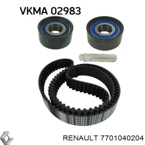 Ролик ременя ГРМ, паразитний Renault (RVI) 7701040204 ціна, від 17.41 USD