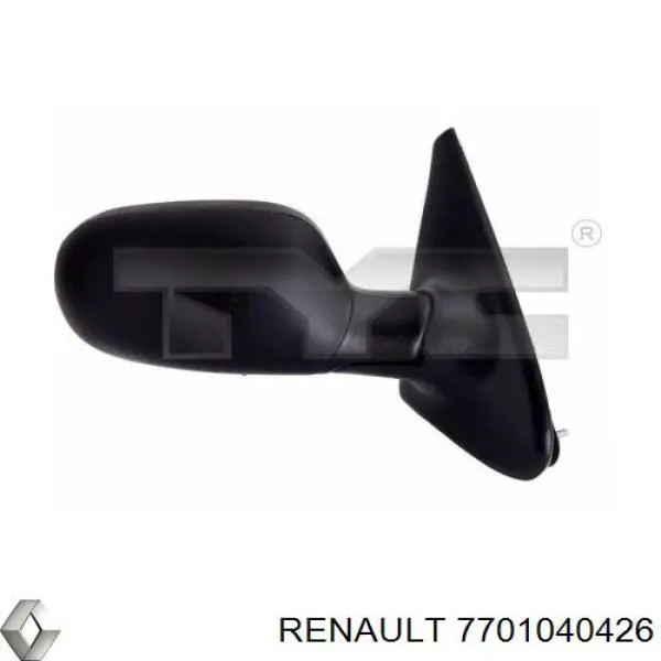 Скло дзеркала заднього виду, лівого Renault (RVI) 7701040426 ціна, від 8.18 USD