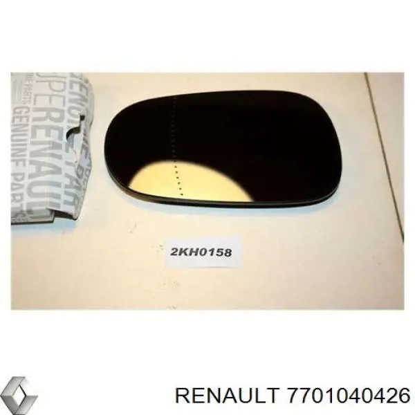 Купити 7701040426 Renault (RVI) Дзеркальний елемент дзеркала заднього виду, лівого