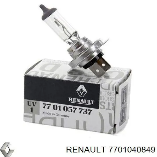 7701040849 Renault (RVI) лампочка галогенна