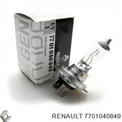Лампочка галогенна Renault (RVI) 7701040849 ціна, від 4.05 USD