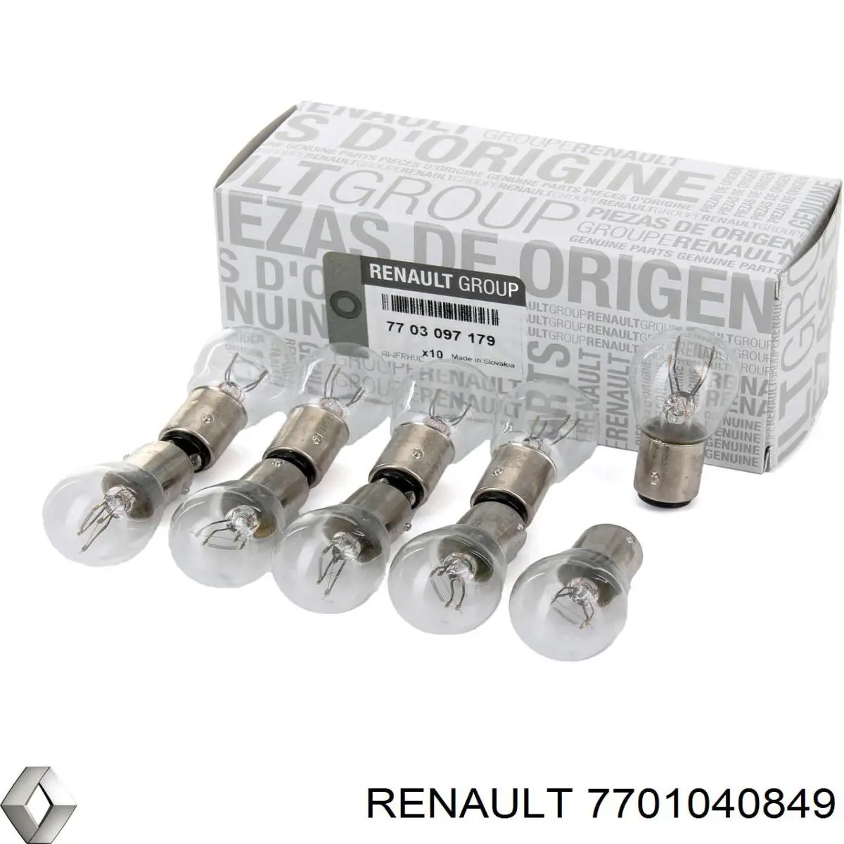 Купити 7701040849 Renault (RVI) Лампочка галогенна