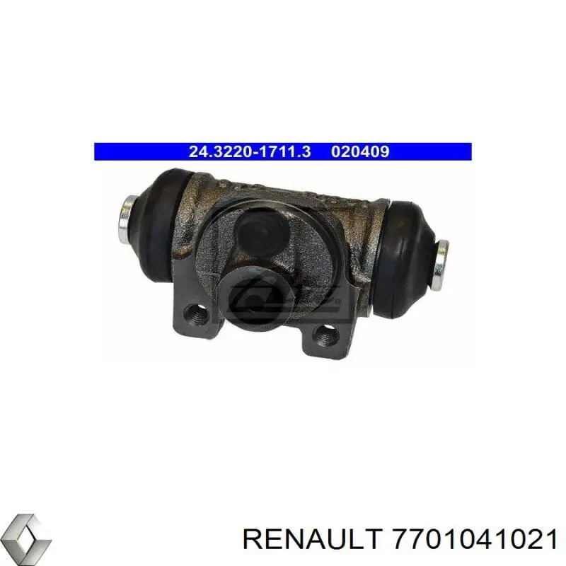 Циліндр гальмівний колісний/робочий, задній Renault (RVI) 7701041021 ціна, від 8.18 USD