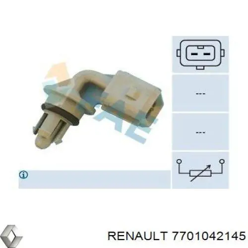 7701042145 Renault (RVI) датчик температури повітряної суміші