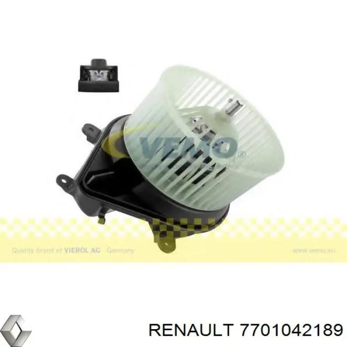 Двигун вентилятора пічки (обігрівача салону) Renault (RVI) 7701042189 ціна, від 28.25 USD