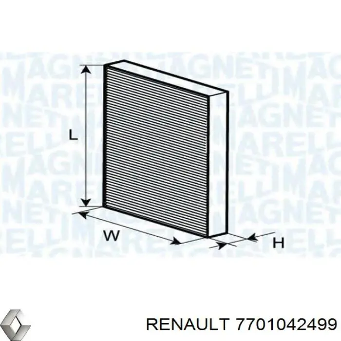 7701042499 Renault (RVI) фільтр салону