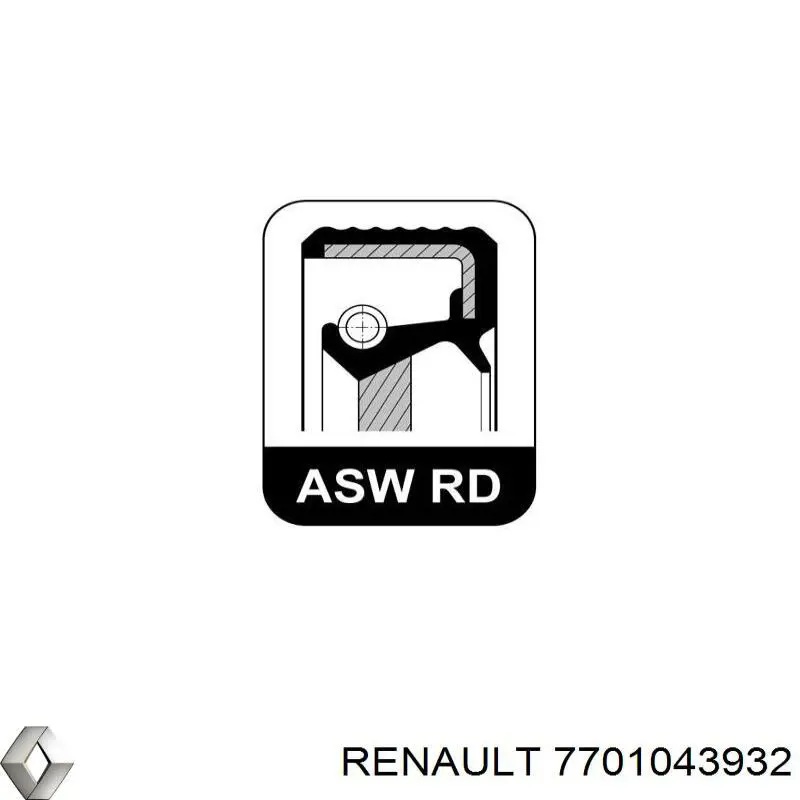 Прокладка піддону картера двигуна Renault (RVI) 7701043932 ціна, від 7.91 USD
