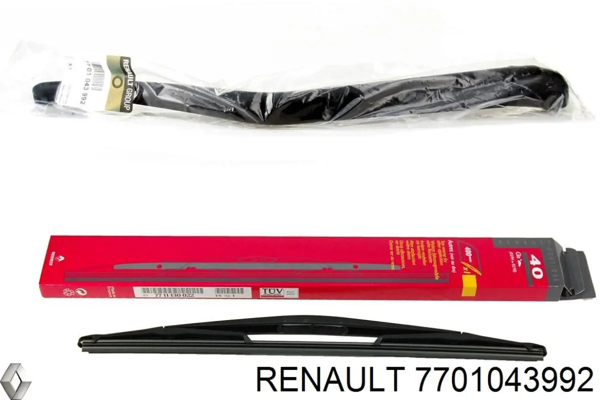 7701043992 Renault (RVI) важіль-поводок склоочисника заднього скла