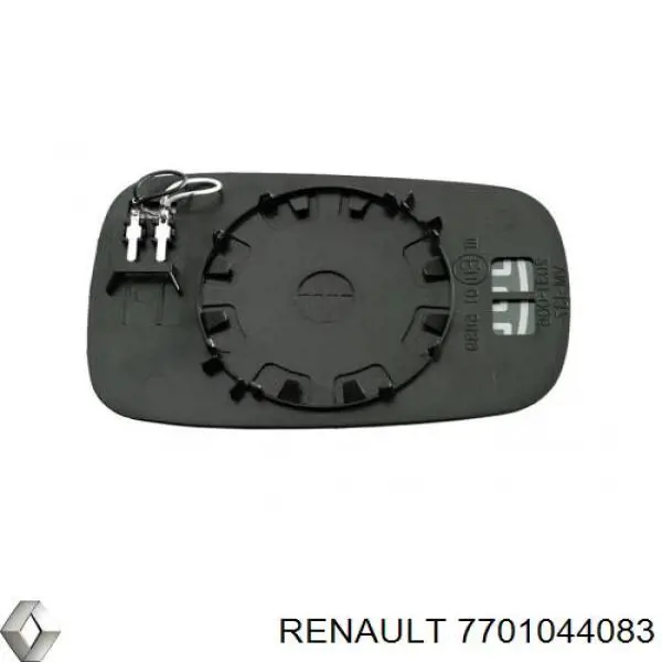 Купити 7701044083 Renault (RVI) Дзеркальний елемент дзеркала заднього виду, лівого