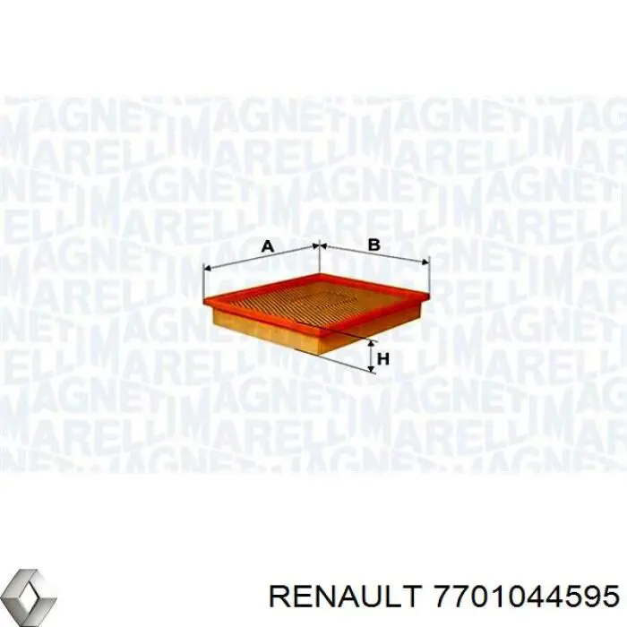Купити 7701044595 Renault (RVI) Автомобільний фільтр повітря