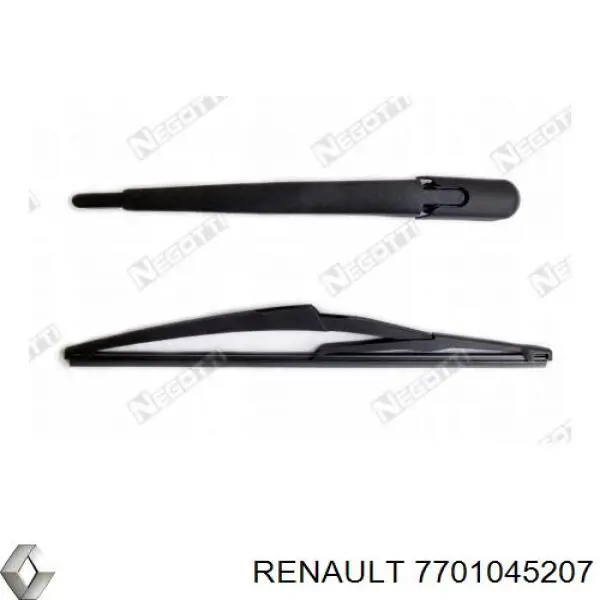 Купити 7701045207 Renault (RVI) Важіль-поводок склоочисника заднього скла