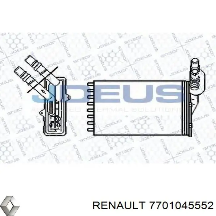 7701045552 Renault (RVI) радіатор пічки (обігрівача)