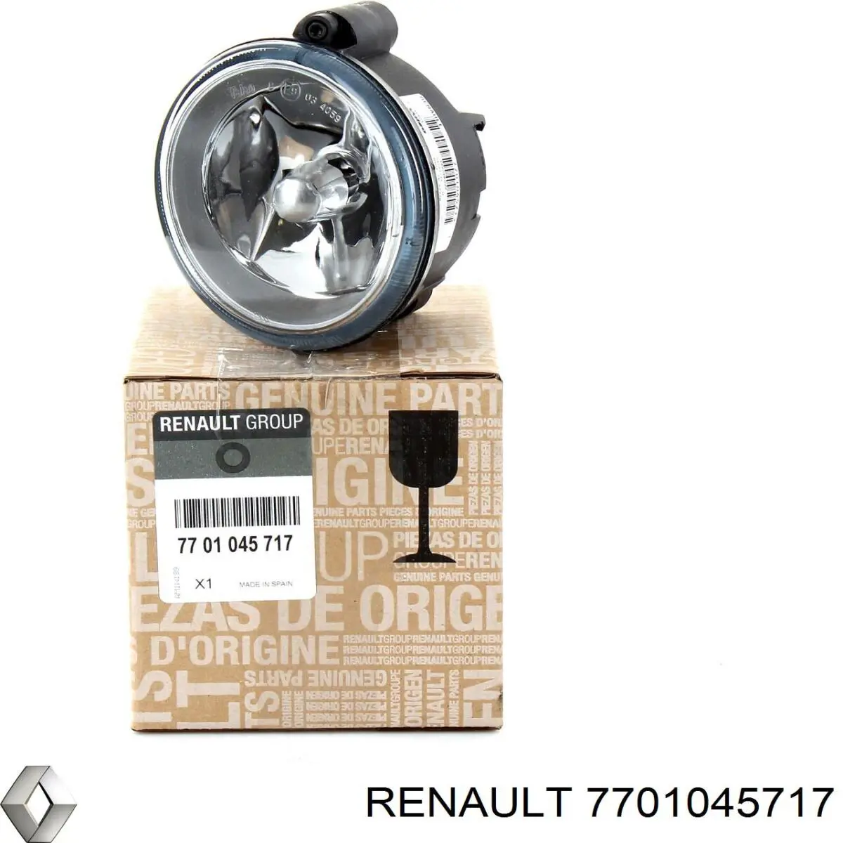 Права протитуманні фари Renault (RVI) 7701045717
