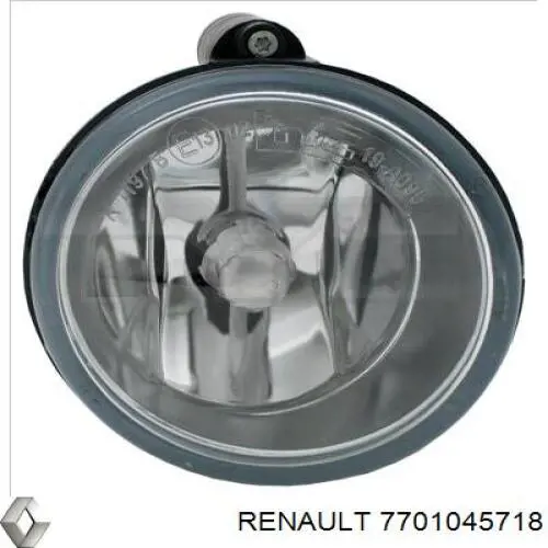 Фара протитуманна, ліва 7701045718 Renault (RVI)