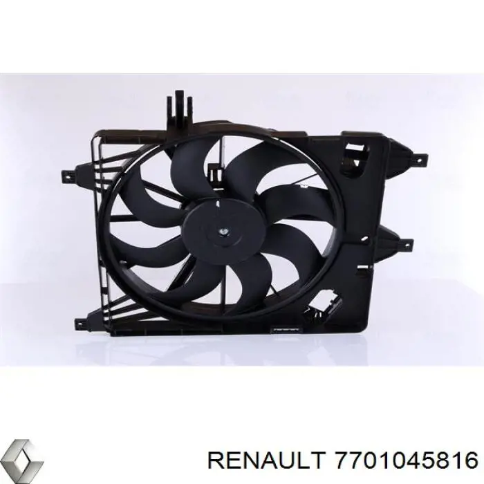 Купити 7701045816 Renault (RVI) Електровентилятор охолодження в зборі (двигун + крильчатка)