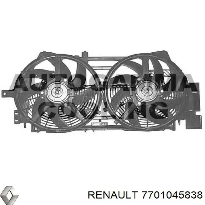 Двигун вентилятора системи охолодження Renault (RVI) 7701045838 ціна, від 62.59 USD