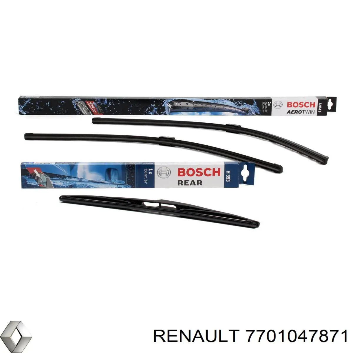 Задня щітка 7701047871 Renault (RVI)