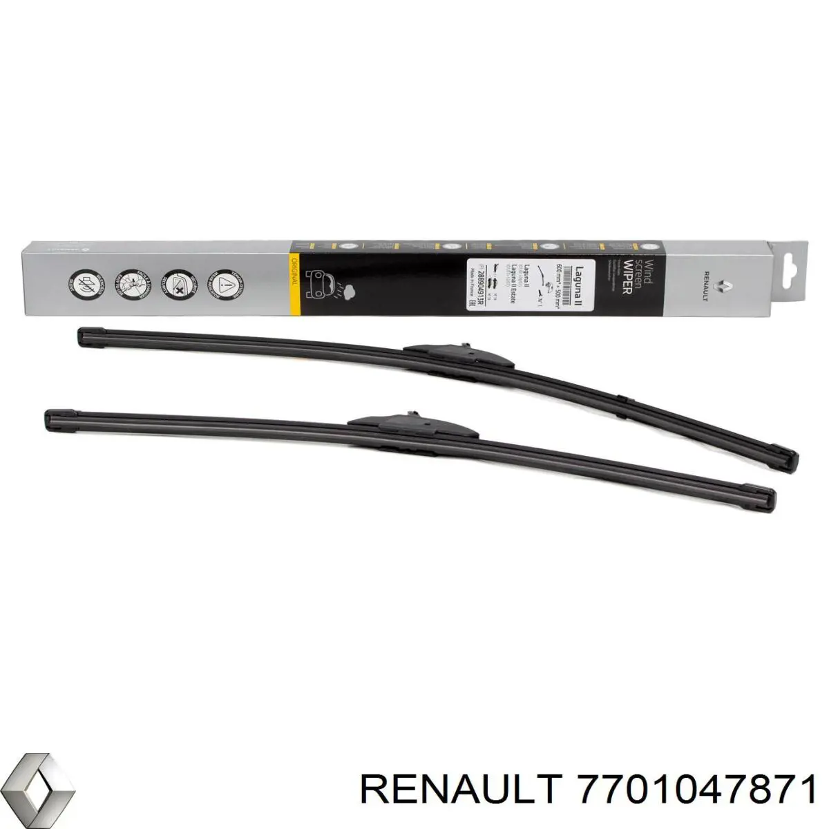 7701047871 Renault (RVI) Щітка склоочисника задня