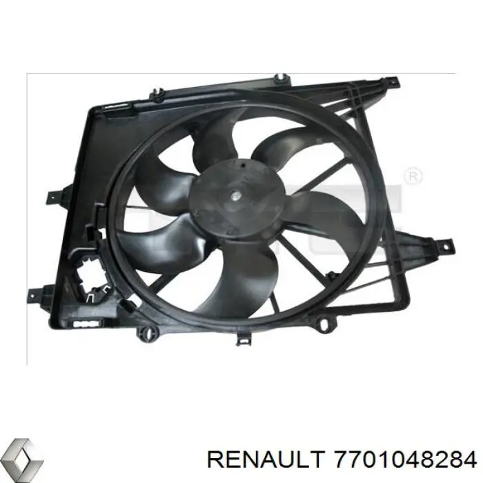 Дифузор (кожух) радіатора кондиціонера Renault Clio 2 (SB0) (Рено Кліо)