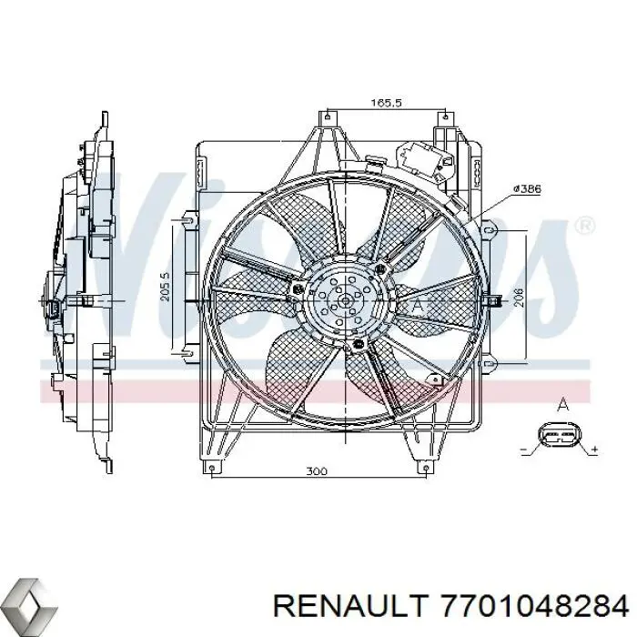 Дифузор (кожух) радіатора кондиціонера Renault (RVI) 7701048284 ціна, від 28.16 USD