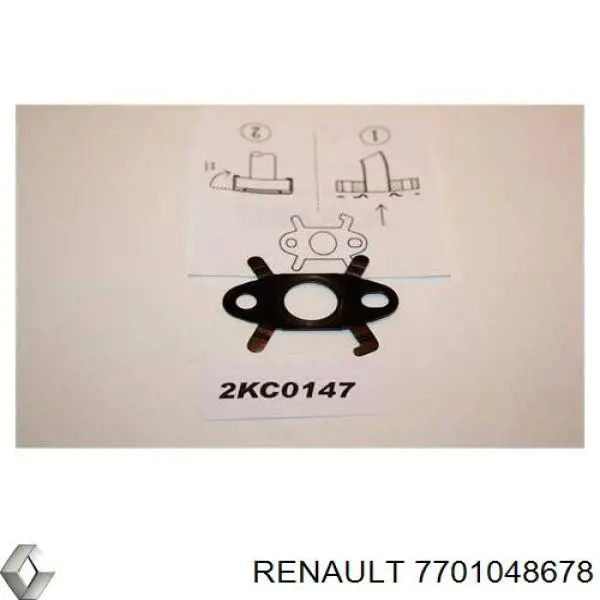 7701048678 Renault (RVI) прокладка шланга відводу масла від турбіни