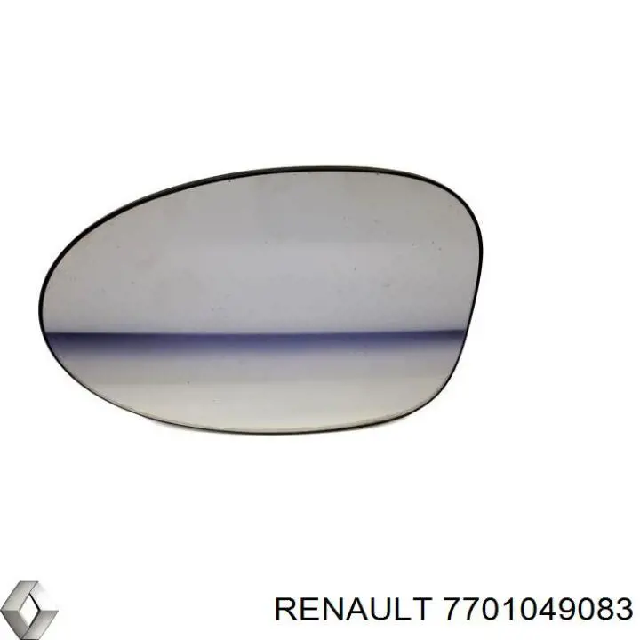 Купити 7701049083 Renault (RVI) Дзеркальний елемент дзеркала заднього виду, лівого
