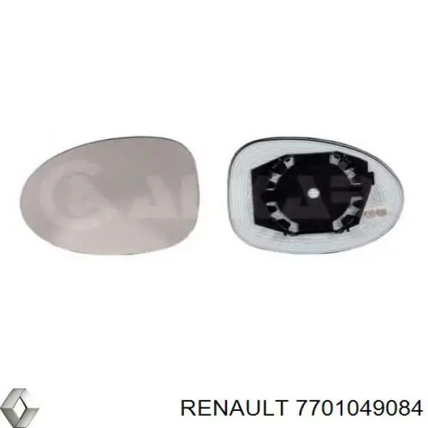 Дзеркальний елемент правого дзеркала заднього виду Renault (RVI) 7701049084 ціна, від 6.58 USD