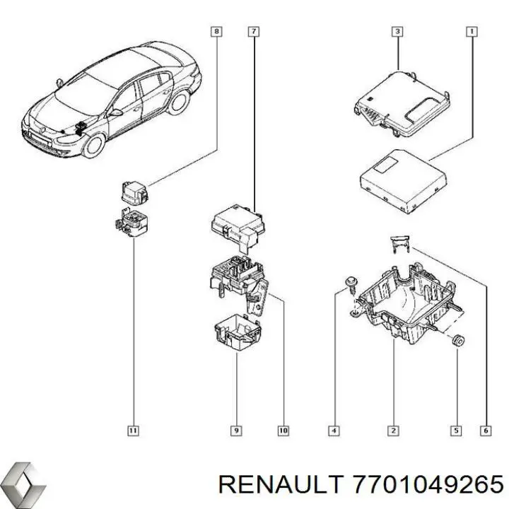 Трапеція щіток лобового скла Renault (RVI) 7701049265 ціна, від 347.01 USD