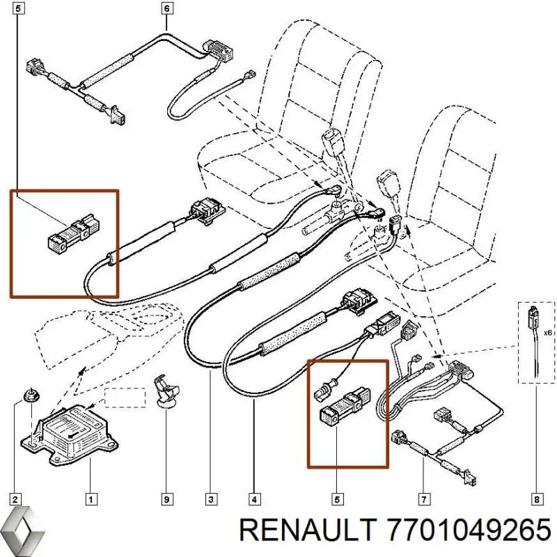 Купити 7701049265 Renault (RVI) Трапеція двірників
