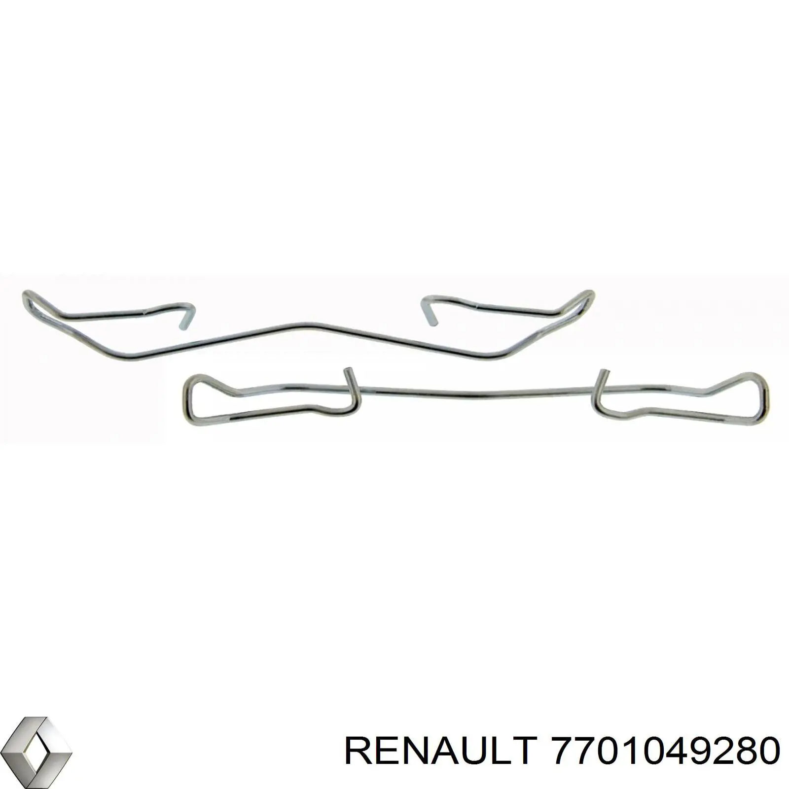 Купити 7701049280 Renault (RVI) Комплект пружинок кріплення дискових колодок, передніх