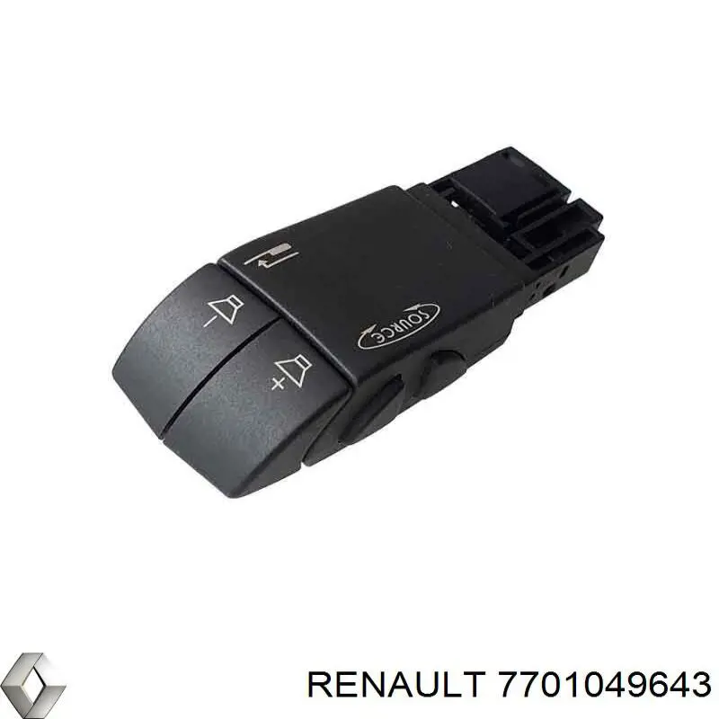 Перемикач підрульовий, керування аудіо системою Renault (RVI) 7701049643 ціна, від 3.80 USD