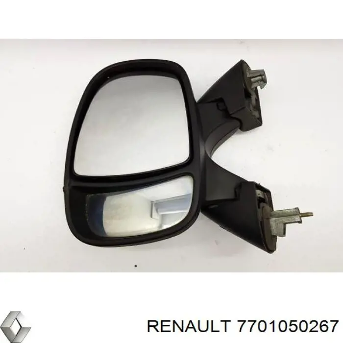 Дзеркальний елемент дзеркала заднього виду, лівого 7701050267 Renault (RVI)