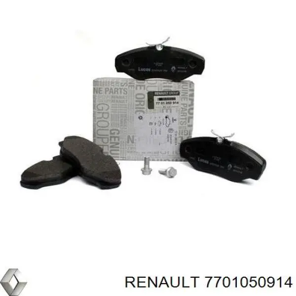 7701050914 Renault (RVI) колодки гальмівні передні, дискові