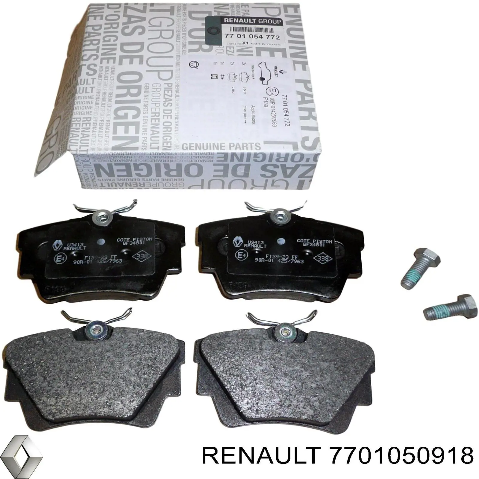 Задні гальмівні колодки Renault (RVI) 7701050918 ціна, від 17.62 USD