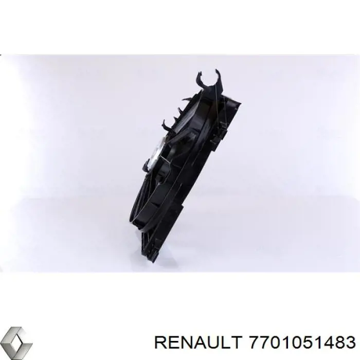 Купити 7701051483 Renault (RVI) Дифузор радіатора охолодження, в зборі з двигуном і крильчаткою