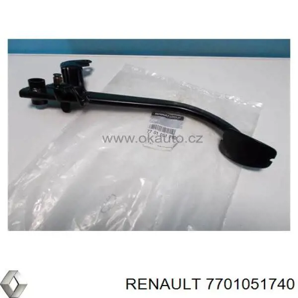 Педаль зчеплення на Renault Trafic II FL