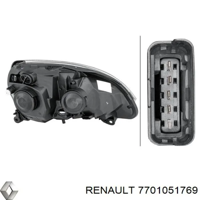 7701051769 Renault (RVI) Фари