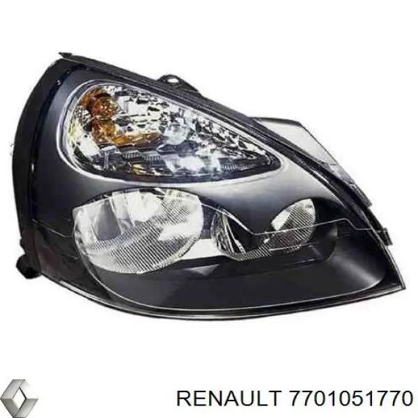 Купити 7701051770 Renault (RVI) Права блок фара