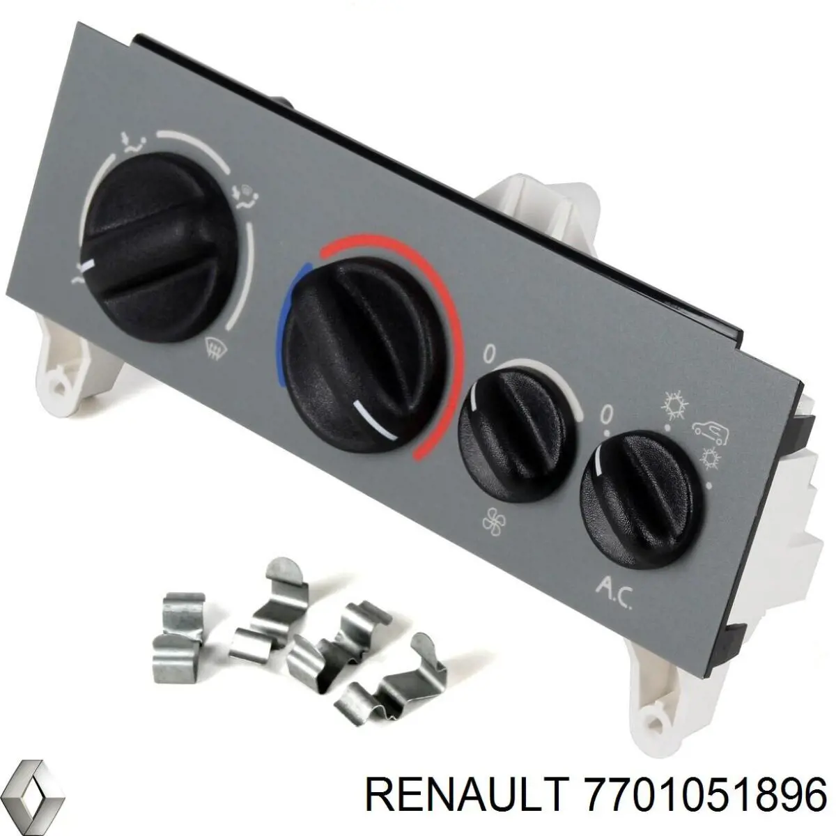 Купити 7701051896 Renault (RVI) Блок управління пічкою
