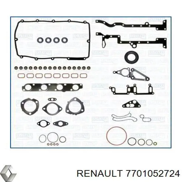7701052724 Renault (RVI) прокладка головки блока циліндрів (гбц, права)