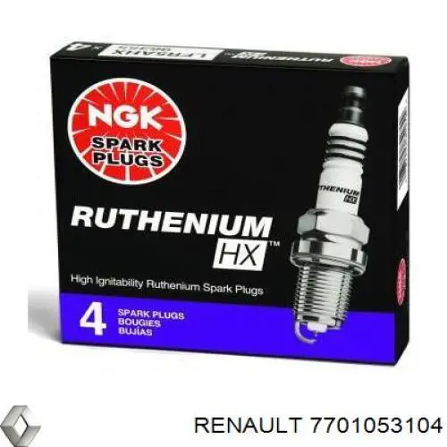 Свічки автомобільні Renault (RVI) 7701053104 ціна, від 5.93 USD