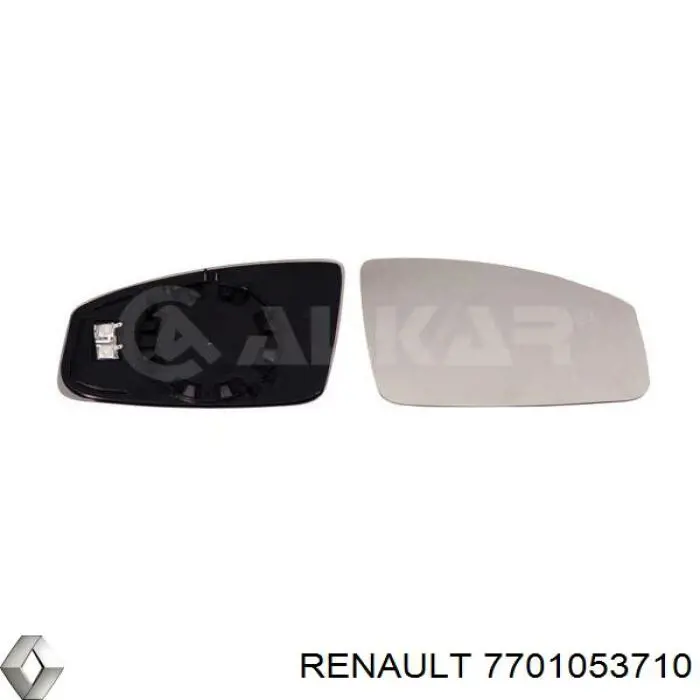 7701053710 Renault (RVI) дзеркальний елемент дзеркала заднього виду, правого