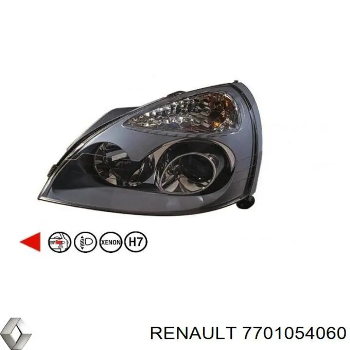 Фари Renault (RVI) 7701054060 ціна, від 152.03 USD