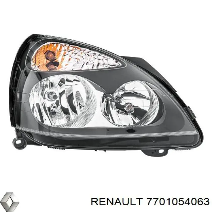 Фара правая Renault (RVI) 7701054063 ціна, від 58.63 USD